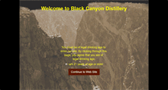 Desktop Screenshot of blackcanyondistillery.com