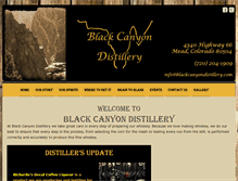 Tablet Screenshot of blackcanyondistillery.com